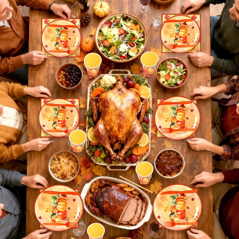 KUOLAOYUE 200 Pcs Little Pumpkin Baby Shower Party Decoration Set