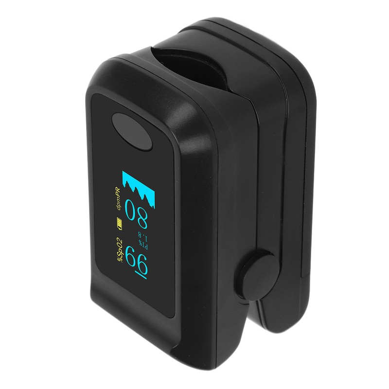 Organic LED Fingertip Pulse Oximeter Blood Oxygen Saturation Monitor With