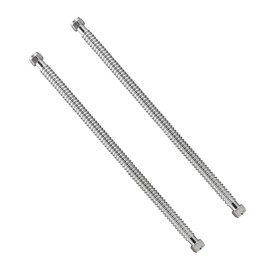 Watflow 18inch Stainless Steel Corrugated Water Heater Connector Flexible for Female Iron Water Pipes Fitting, 3/4" FIP x 3/4" FIP(2 Packs)…