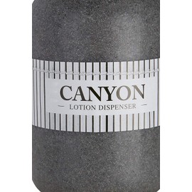 Premier Housewares Refillable Cream Dispenser Lotion Dispenser Grey Stone Effect Grey Bathroom Accessories Soap and Lotion Dispenser