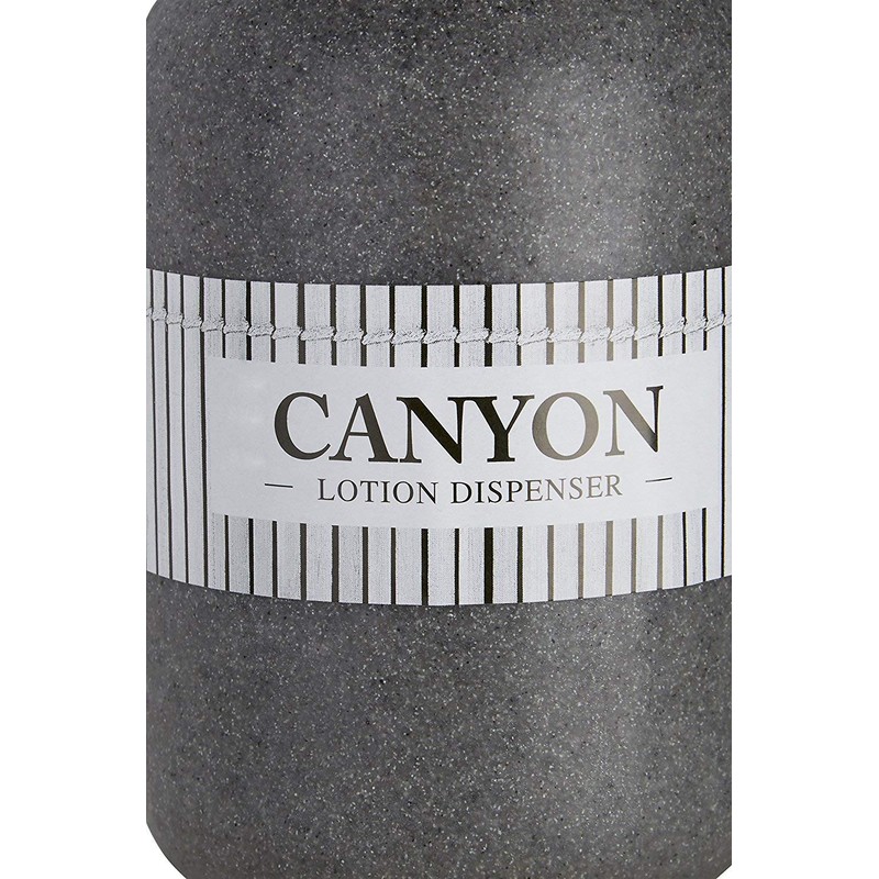 Premier Housewares Refillable Cream Dispenser Lotion Dispenser Grey Stone Effect