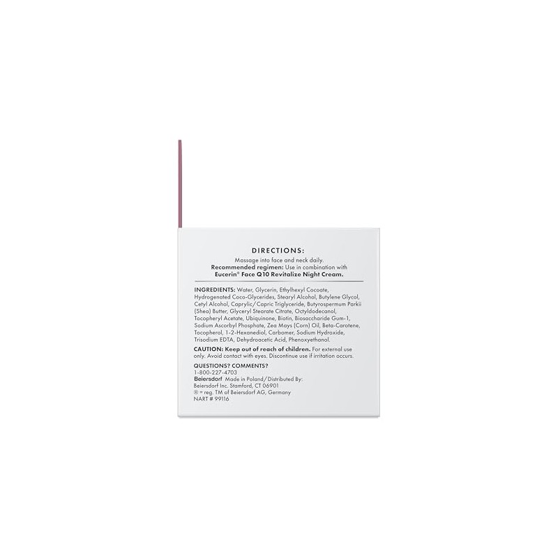 Eucerin - Crema facial antiarrugas Q10, tarro de 1.7 onzas