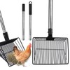 Owfeel Chicken Poop Scooper, 3-in-1 Detachable Chicken Coop Cleaning Tools