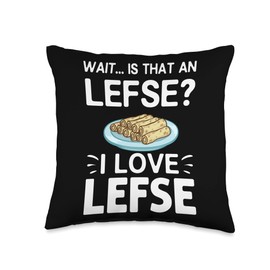 Lefse Norwegian Bread Recipe Maker Flatbread Rolling Throw Pillow
