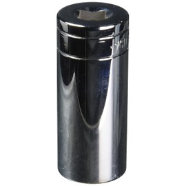 SK Hand Tool Professional Tools 40426 3/8 in. Drive 6-Point Fractional Deep Chrome Socket - 13/16 in, Cold Forged Steel Socket with SuperKrome Finish, Made in USA