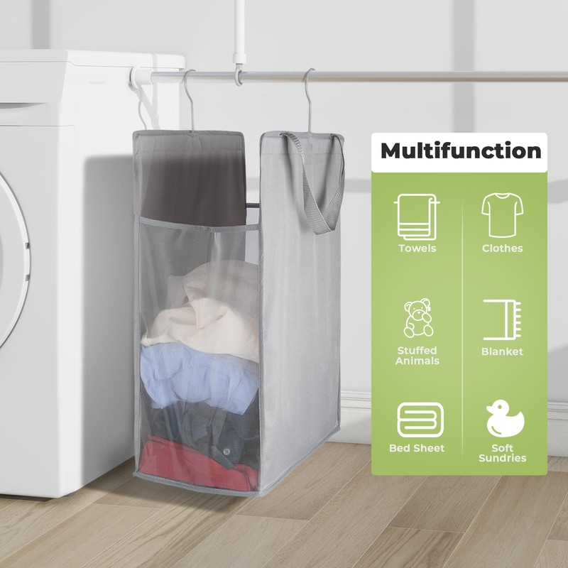 Fentec Hanging Laundry Hamper, Hanging Laundry Basket, Slim Laundry Hamper
