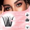 GEMERRY Cluster lashes, DIY Eyelash Extenisons 8-16mm D Curl Fluffy