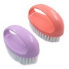 2-Pack Heavy-Duty Scrubbing Brushes, Purple and Pink