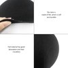 10 Pieces Black Felt Placemat, Double-Sided Round Absorbent Pad, Creative