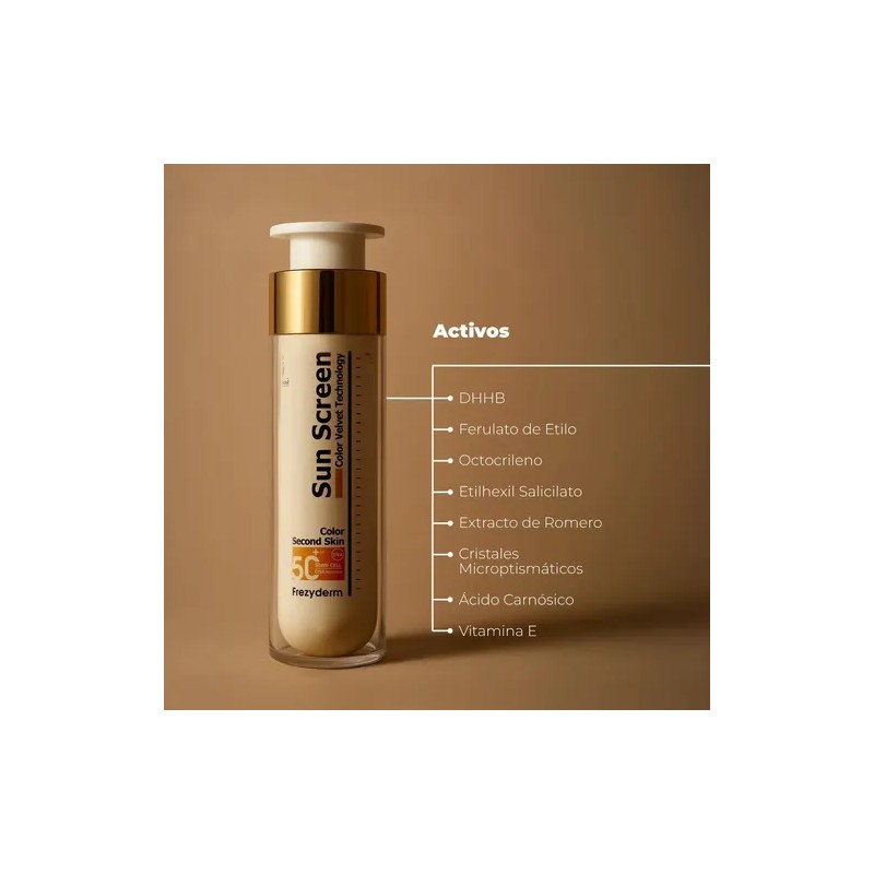 Frezyderm Protector Solar Sun Screen Spf 50 Color Velvet Face