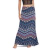 Urban CoCo Women's Stylish Spandex Comfy Fold-Over Flare Long Maxi