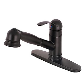 Kingston Brass GSC7575WEL Pull-Out Kitchen Faucet, 8-9/16" in Spout Reach, Oil Rubbed Bronze