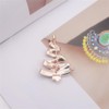 Rhinestone Christmas Tree Brooch for Women Beauty New Year Tree