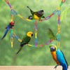 200PCS Plastic Chain Links, Colorful Rainbow DIY C-Clips Chains Hooks