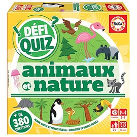 Educa - Defi Quiz - Animals and Nature. Family Game for Children, Recommended from 6 Years (18157)