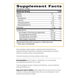 Integrative Therapeutics Integrative Therapeutics - Pure Omega HP Fish Oil Softgels - 575 mg Omega 3 Fatty Acids with EPA and DHA - Fish Oil -Sustainably Sourced - 120 Count