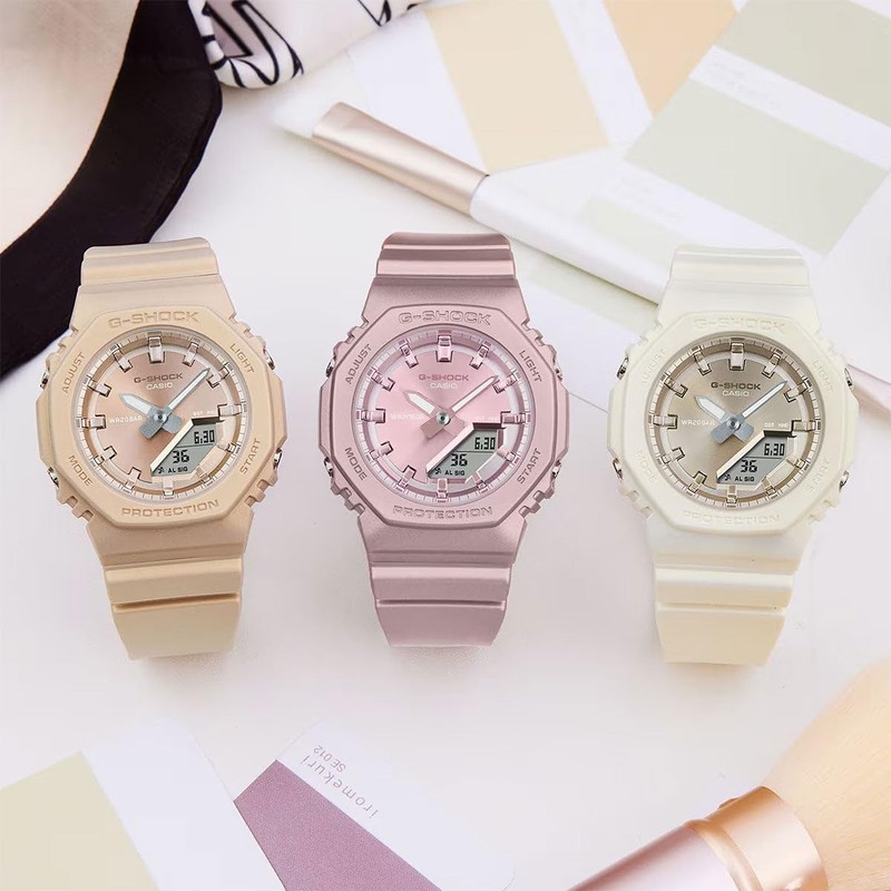 Casio G-Shock Silky Tone Pearlescent Pink Analog-Digital Watch GMA-P2100ST-4A