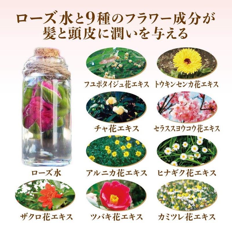 Yamada Beefield Honey Aroma Shampoo (Glossy Rose), 6.8 fl oz