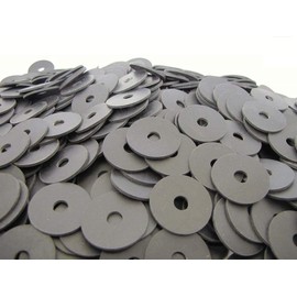 (25 Pack) Neoprene Rubber Washers - 1 1/4" OD x 5/16" ID x 1/16" Thickness - 60 Duro Primal23 Industrial Endeavor Series Rubber Washers