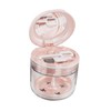 Mouth Guard Case Storage Box Good Sealing with Brush Mirror