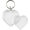 Key rings, size 40x40 mm, Heart, 25pcs