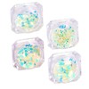 BIUDECO 4 Pack Manicure Luminous Sequins 5 Geometric Nail Art