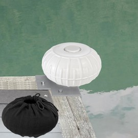 Boat Dock Bumpers Wheel with Dock Wheel Fender Covers,Corner Mount Dock Wheel Bumper Roller,Dock Corner Bumper Fender for Docking Boat,Marine-Grade,Inflatable 12",Smooth Rolling,w/Heavy-Duty Hardware