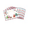 Writing Paper Set for Christmas Penguin Blocks Envelopes Kids Motif