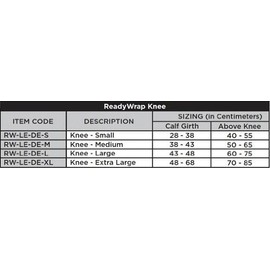 Ready Wrap Knee Compression Wrap, ReadyWrap (Large, Black)