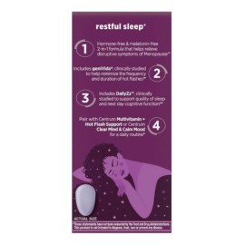 Centrum Menopausia Sueo Reparador 28 Piezas  Vitaminas y Minerales para Mujeres, Apoyo al Descanso, Relajacin y Equilibrio Diario Durante la...       
