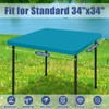 Moosfor Spandex Square Table Cloth, Elastic Fitted Tablecloths for Picnic,