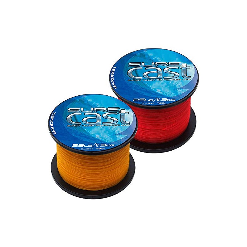 Gardner Tackle Sure Cast 25Lb (11.3Kg) Red