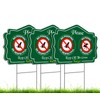 3 Pack 12x8 Inch Please Pack Keep Off Grass, Thank