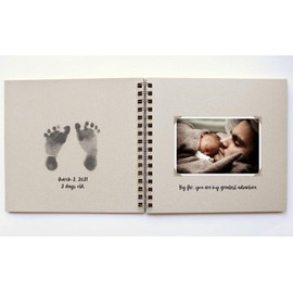 Hello Little One Baby Album, Memory Book for Newborn, 90 Kraft Pgs, 8.5” x 9.5”, Memories Scrapbook, Libro De Bebe Memory Book, Baby Milestone Book, Libro de Recuerdos Del Bebé (KR/Gr/K)