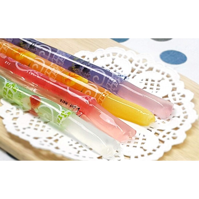Jelly Straws Pack of 2 - Jelly Noodles Gummies Peach