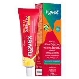 Novex Brazilian Keratin Recharge 80g  Ultra Concentrated Frizz Control & Damage Repair Smooth, Straight Hair Treatment at Home  Haircare