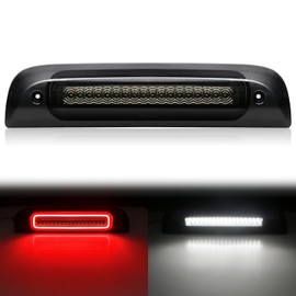 SHINEFIT LED Third 3rd Brake Light Replacement for 2014-2019 Silverado Sierra 1500 2500HD 3500HD High Mount F1 Style Strobe Brake Light Smoked Lens