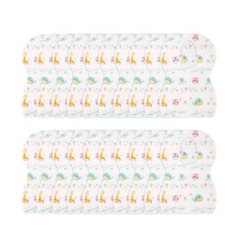 TOYANDONA 20pcs Disposable Bib Snap Drool Bibs Newborn Bib Cotton Organic Toddler Bibs Teething Drooling Bibs Waterproof Saliva Towel For Baby Infant Kids Child Toddler