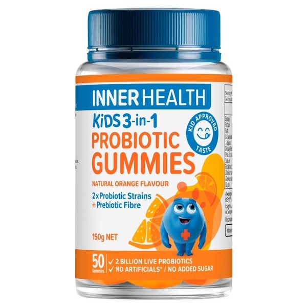 Inner Health Kids 3-in-1 Probiotic Gummies X 50
