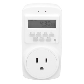15A Programmable Outlet Timer Socket Automatic Power Off for Home Lamp Light Fan Kitchen Appliance  90‑