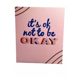 Top Flight It Is Ok Not To Be Ok  2-Pocket Paper Folder 12x10” Top Flight