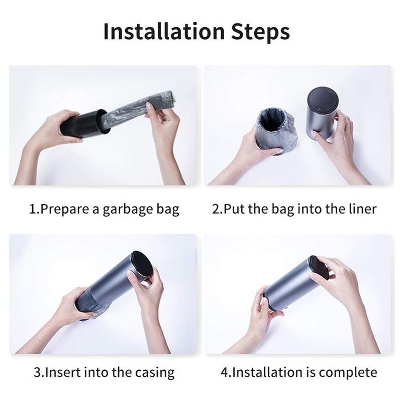 Automotive Car Trash Can Portable Mini Dust Holder Trash Container