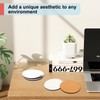 KUKLIPJIM 35 Pcs 3.75 x 3.75 Inch Round White MDF