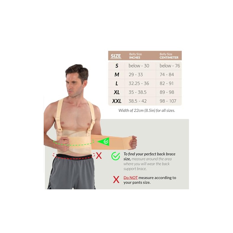 Neotech Care Back Support Belt with Braces for Work -