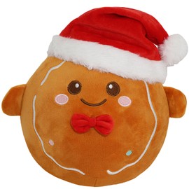 yohica Christmas Gingerbread Man Plush Toys, Christmas Stuffed Animal,Cute Plushies Gift for Boys Girls Kids (Gingerbread Man)