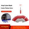 Akozon Cutting Plotter Cutting Blades, Pack of 15 45° Roland