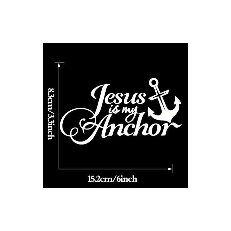 Jesus is My Anchor Funny Car Sticker for Window Bumper