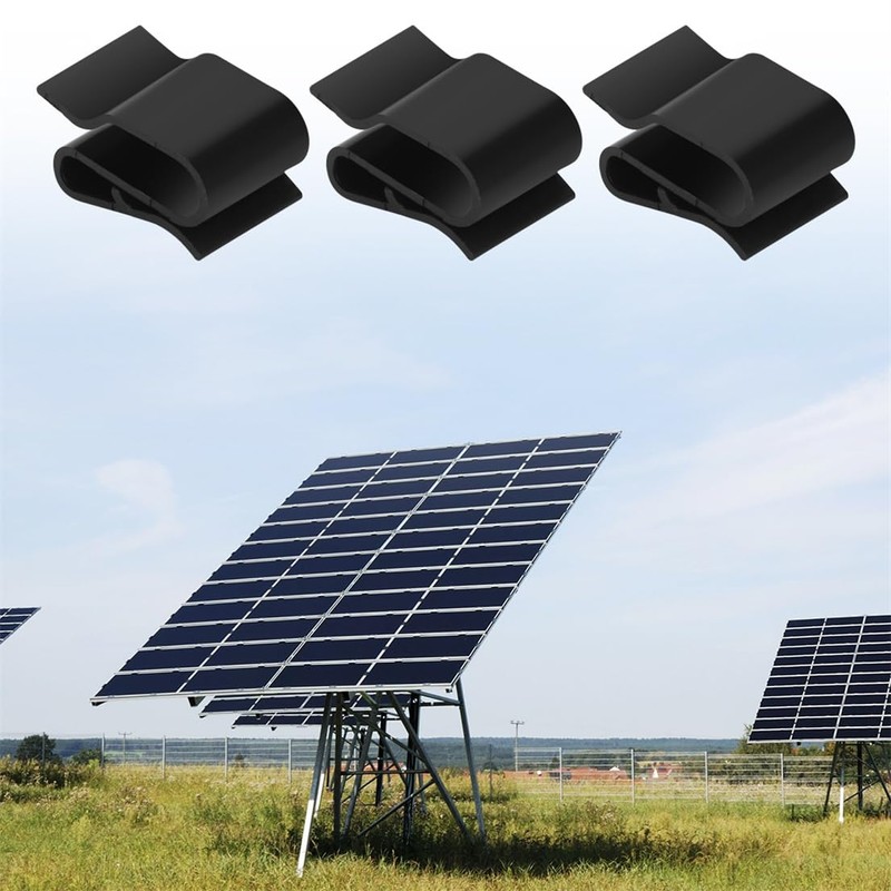 Spann Solar Cable Clips - 30Pcs Black PV Cable Clamp