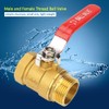 Brass Ball Valve 1" BSP DN25 Level Handle Male and