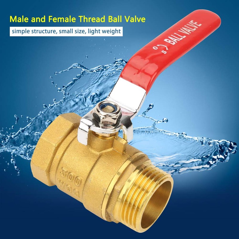 Brass Ball Valve 1" BSP DN25 Level Handle Male and